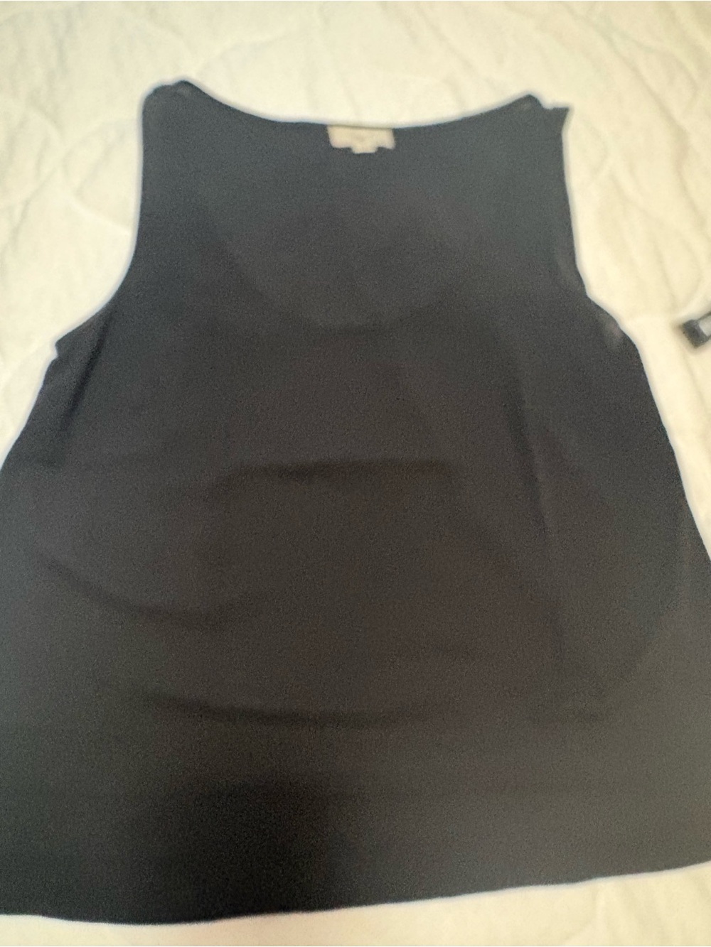 LOFT Black Sleeveless Shell Top